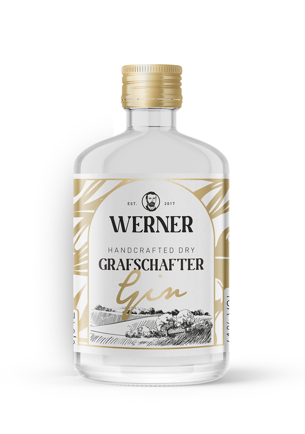 Werner Grafschafter Gin 0,04l, Bester Gin Deutschlands 2023, 100/100 Punkte DLG